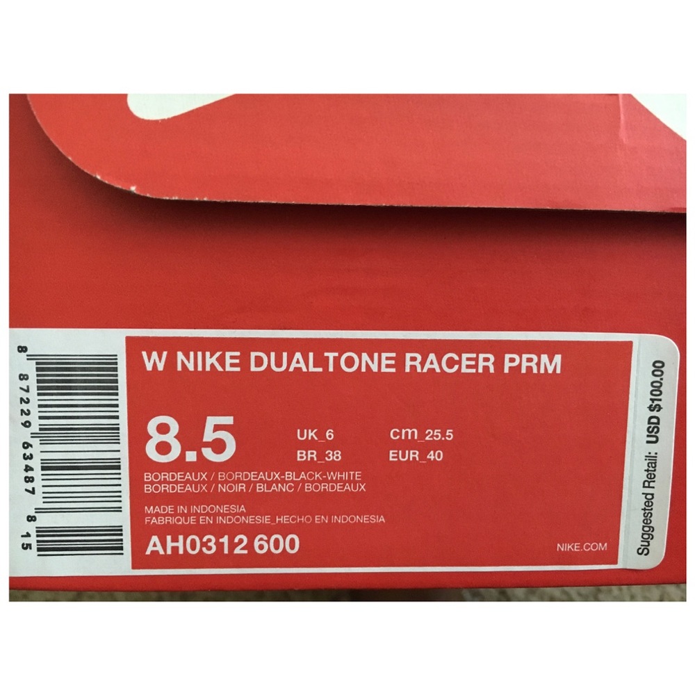 Nike Dualtone Racer Premium Bordeaux - Picture 3 of 5